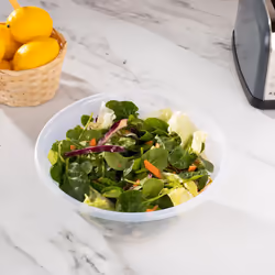 Clear Plastic Mixing Bowl for Baking, Salad, Cakes - Large - 25cm