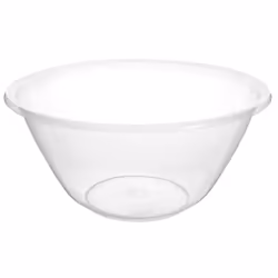 Clear Plastic Mixing Bowl for Baking, Salad, Cakes - Large - 25cm