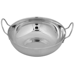 Stainless Steel Curry Balti Serving Dishes - 21cm, 1x Balti Dish