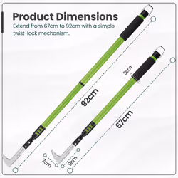 Steel Garden Patio Weeder Extendable Long Handle