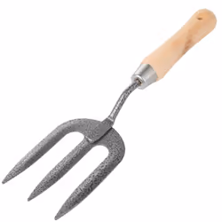Carbon Steel Weeding Hand Fork, Ash Wood Handle