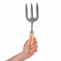 Carbon Steel Weeding Hand Fork, Ash Wood Handle