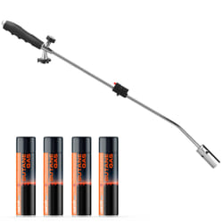 Weed Burner Wand Garden Blowtorch - Weed Burner + 4 Refills