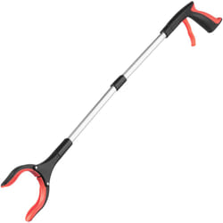 31" Folding Litter Picker Reacher Grabber Stick - Red