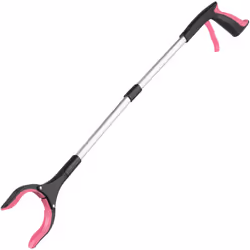 31" Folding Litter Picker Reacher Grabber Stick - Pink