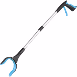 31" Folding Litter Picker Reacher Grabber Stick - Blue
