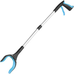 31" Folding Litter Picker Reacher Grabber Stick - Blue