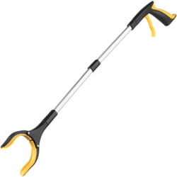 31" Folding Litter Picker Reacher Grabber Stick - Yellow