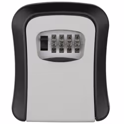 Key Safe Lock Box, Outdoor Wall Mounted, 4-Digit