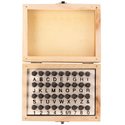 36pc Metal Number & Letter Stamps, 3mm Aerial Font