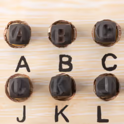 36pc Metal Number & Letter Stamps, 5mm Aerial Font