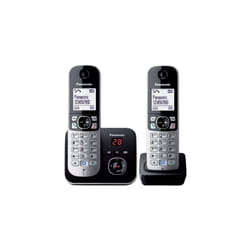 KXTG6822EB Twin DECT Cordless Telephone Set with Answer Machine
