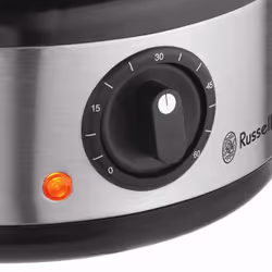 Russell Hobbs Food Collection Compact Food Steamer, 7 L  Brushed Stainless Steel