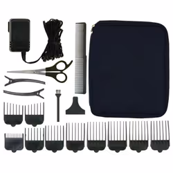Wahl Clip N Rinse Cord/Cordless, Rinseable, Rechargeable Hair Clipper Kit, Black/Chrome