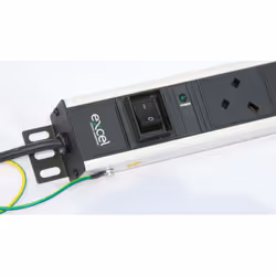 Excel 555-252, PDU bracket, Black, 3 m, AC, 482 mm, 1 pc(s)