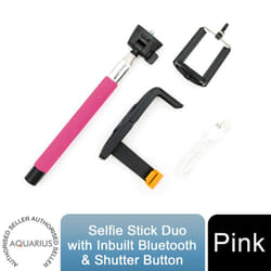 Aquarius Bluetooth Built-In Remote Controls Expandable Selfie Stick
