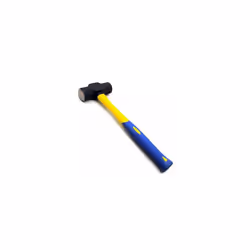 3LB LUMP HAMMER WITH FIBREGLASS SHAFT RUBBER GRIP SLEDGE HANDLE HM085