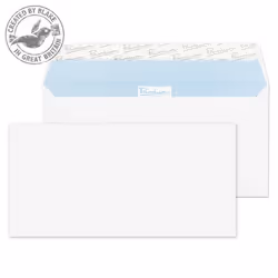 Blake Premium Office Wallet Peel and Seal Ultra White Wove DL 110x220mm 120gsm (Pack 500), DL (110 x 220 mm), White, Paper, 1 ...