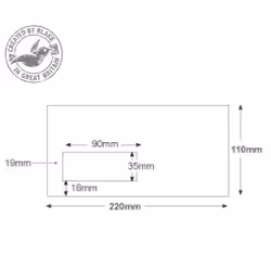 Blake Wallet Window Peel and Seal Ultra White Wove DL 120gsm (Pack 500)
