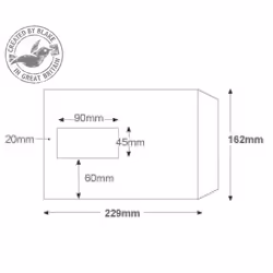 Blake Pocket Window Peel and Seal Ultra White Wove C5 120gsm (Pack 500)