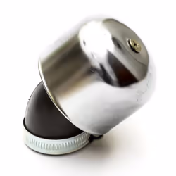 35mm Pitbike Air Filter Chrome Performance Mushroom Angled Neck Cover