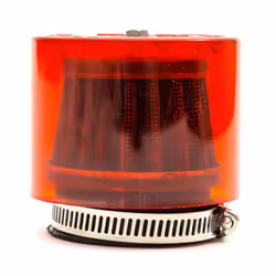 42mm Pitbike Air Filter Red Performance Mushroom Straight Neck With Cover