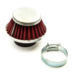 35mm Pitbike Air Filter Red Performance High flow Mushroom Style Straight Neck