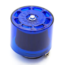 38mm Pitbike Air Filter Blue Performance Mushroom Straight Neck With Cover