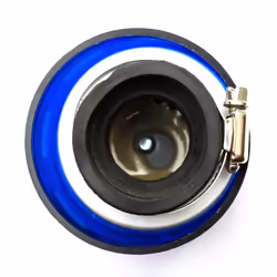 38mm Pitbike Air Filter Blue Performance Mushroom Straight Neck With Cover