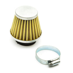 42mm Pitbike Air Filter Yellow Performance High flow Mushroom Style Straight Nec