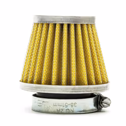 42mm Pitbike Air Filter Yellow Performance High flow Mushroom Style Straight Nec