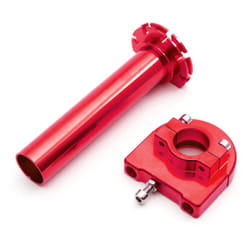 Pit Dirt Bike Twist Throttle Handle Red Alloy 50cc 110cc 120cc 125cc 140cc