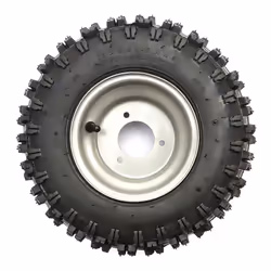 13x5.00-6 Drift Zoom Kart Gokart 200cc 160cc Silver Wheel Rim 3 Stud Front Rear