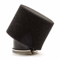 38mm Pitbike Air Filter Black Performance High flow Double Foam Style Bent Neck