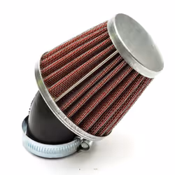 35mm Pitbike Air Filter Red Performance High flow Mushroom Style Angled Neck