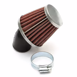 35mm Pitbike Air Filter Red Performance High flow Mushroom Style Angled Neck