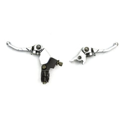 Pit Bike Alloy Fold Snap Back Chrome Brake Lever Clutch Set 110cc 125cc 140cc