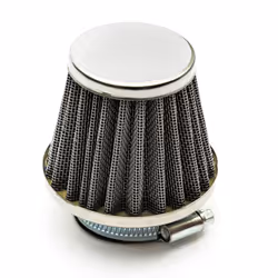 35mm Pitbike Air Filter Silver Performance High flow Mushroom Style Straight Nec