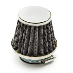 35mm Pitbike Air Filter Silver Performance High flow Mushroom Style Straight Nec