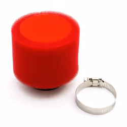 44mm Pitbike Air Filter Red Performance High flow Double Foam Straight Neck