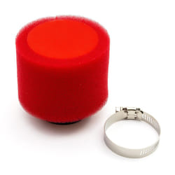 44mm Pitbike Air Filter Red Performance High flow Double Foam Straight Neck