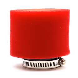 44mm Pitbike Air Filter Red Performance High flow Double Foam Straight Neck