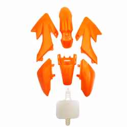 Orange CRF50 Pit Bike Complete Plastics 110cc 120cc 125cc Fairings Graphic Less