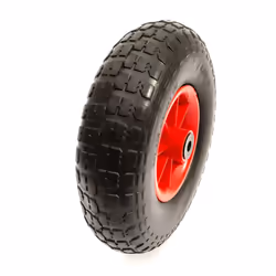13 Inch Solid Wheel & PU Tyre 4.00-6 Puncture Proof 16mm Bore Wheelbarrow Barrow