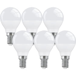LED Light Bulbs Mini Globe Golf Ball E14 Screw Warm White 2700K 6W=40W - 6