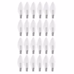 LED Light Bulbs Candle E14 / SES Screw Warm White 2700K 6W=40W - 24