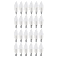 LED Light Bulbs Candle E14 / SES Screw Warm White 2700K 6W=40W - 24