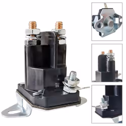 12v Solenoid Starter Relay Universal Ride On Lawn Mower Tractor Spade Connector