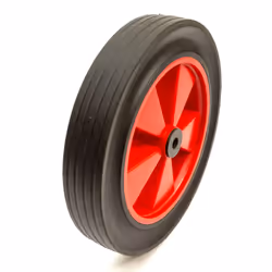 Heavy Duty Slim 11 Inch Wheel Solid Tyre Puncture Proof 1/2" Bore Wheelbarrow