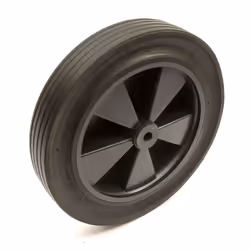 Heavy Duty 11 Inch Wheel Solid Rubber Tyre Puncture Proof 1/2" Bore Wheelbarrow